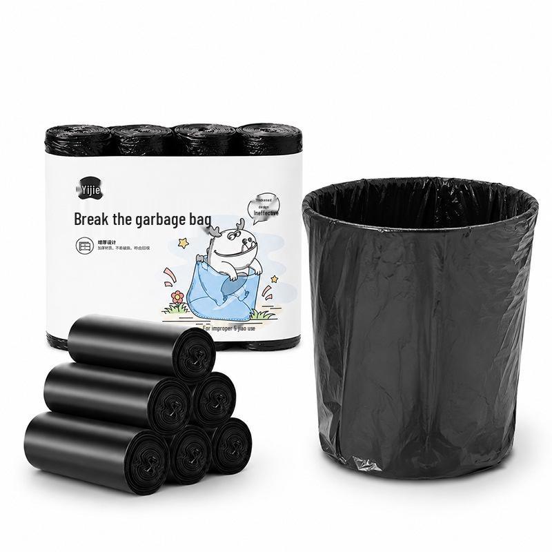 100 Perforated Garbage Bags, Tear-Resistant, for Kitchen and Home/Business Waste Storage, Collect and Ship Easily