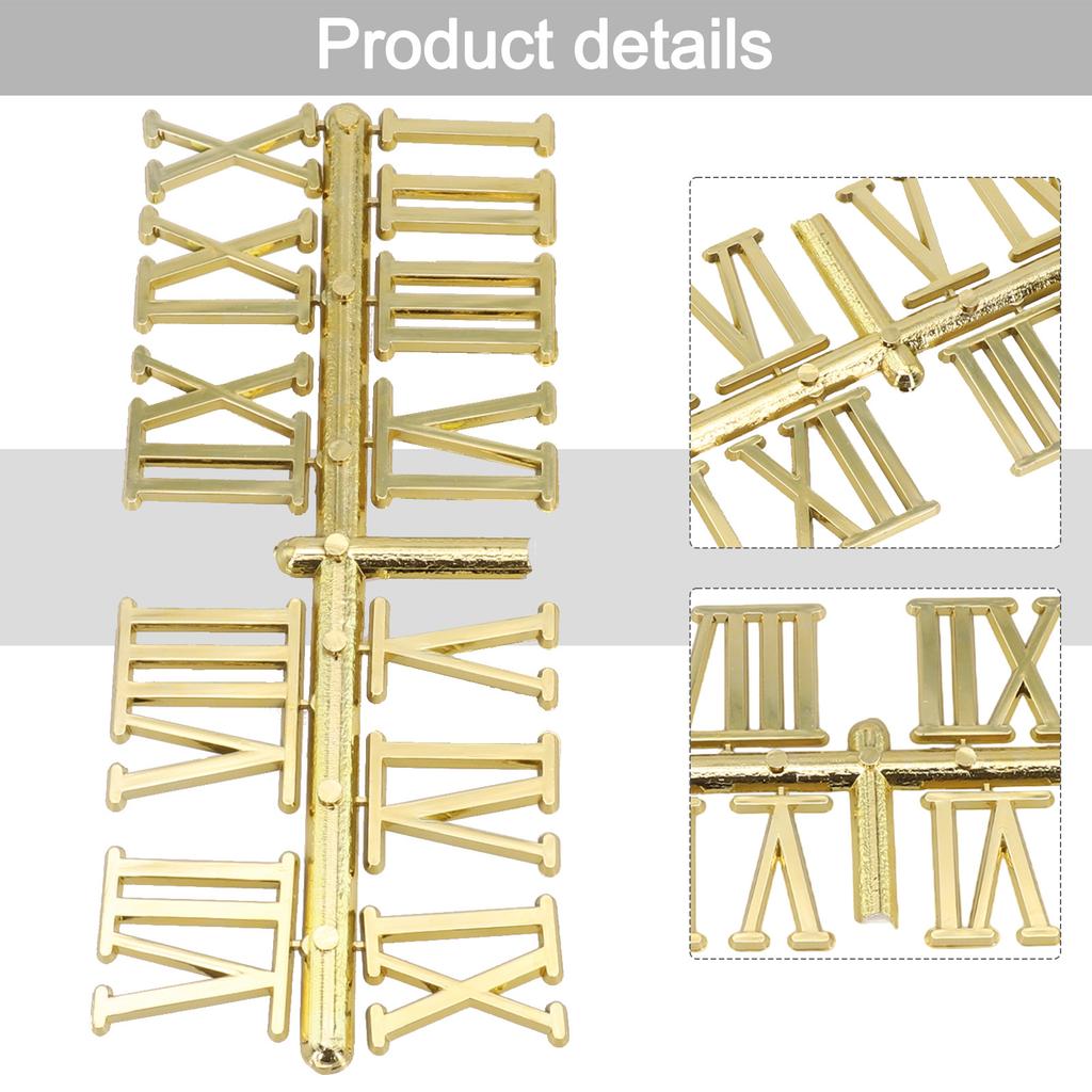 DIY Clock Numerals Parts Quartz Needle Roman Numerals