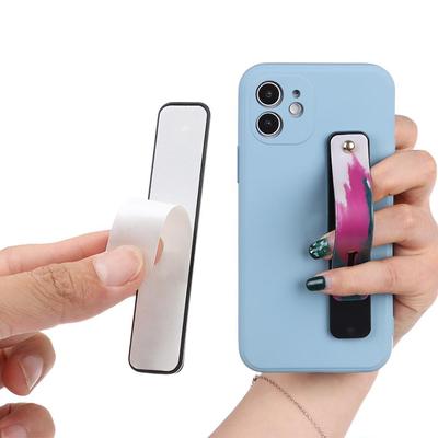 Pull Telescopic Finger Strap Bracket Silicone Phone Stand Rainbow Phone Grip Finger Ring Holder