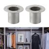 19.5mm Closet Rod Brackets 22.5mm 26mm Closet Clothes Flange High Quality Holder Socket Stainless Steel Bracket