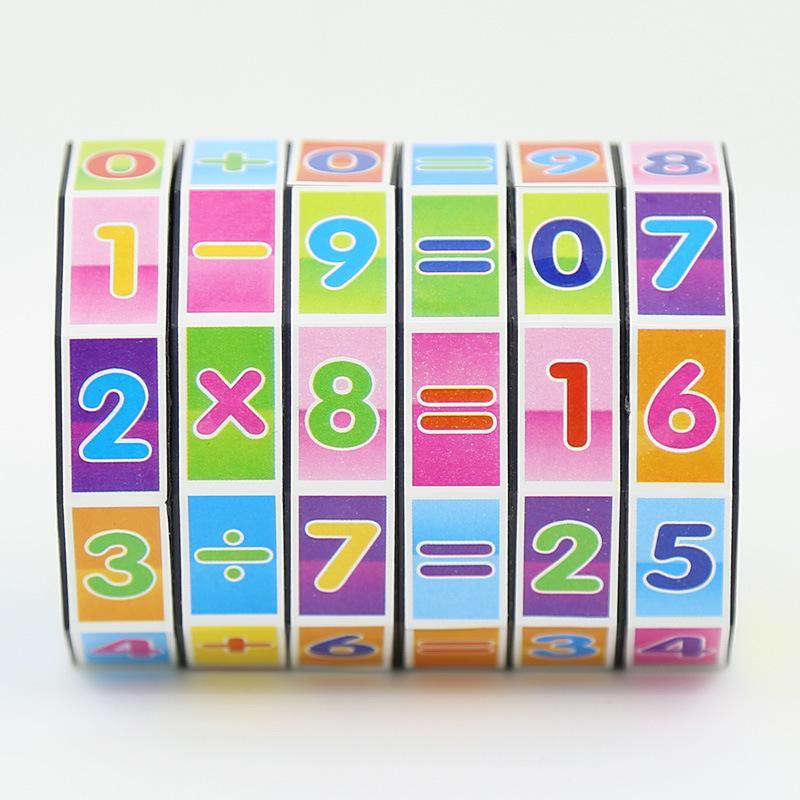 Children S Digital Cylindrical Plastic Puzzle Cube Educational Toy