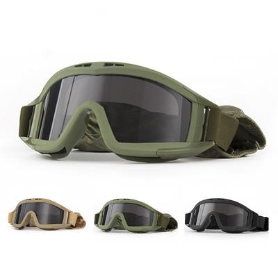 3,0 dicke taktische Brille, Wüstenarmee, Fan, spezielle Outdoor-Schießausrüstung, CS-Ausrüstung/Heuschreckenbrille
