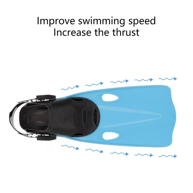 Snorkel Fins Unisex Swim Fins Diving Equipment Swimming Flippers Adjustable Swimming Fins