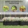 Set of 2 Garden Raised Beds Dim. 100L x 50W x 30H cm - Corrugated Steel Sheet Black