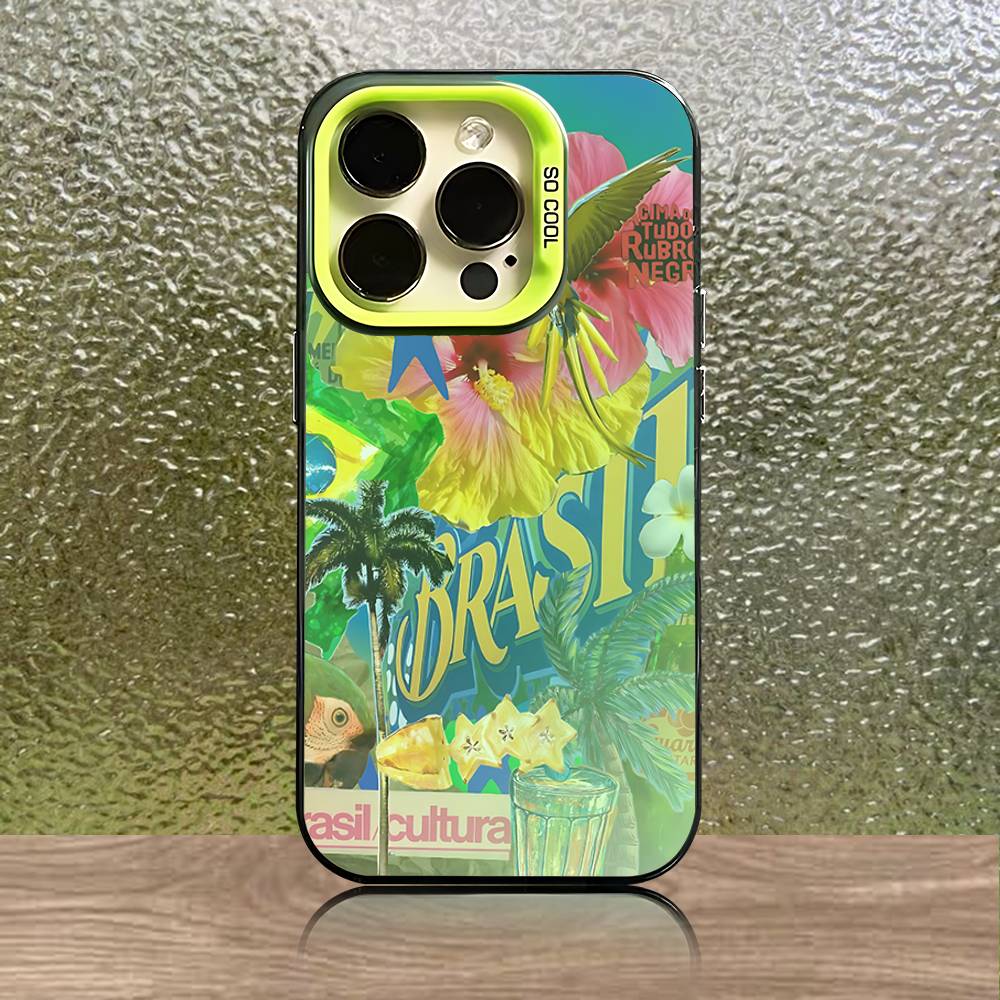 

Rio de Janeiro-Brazi Phone Case For iPhone 16,15,14,13,12,11,Pro,XS,Max,Plus,Mini,SE Green Candy Matte Shockproof Cover iPhone14promax
