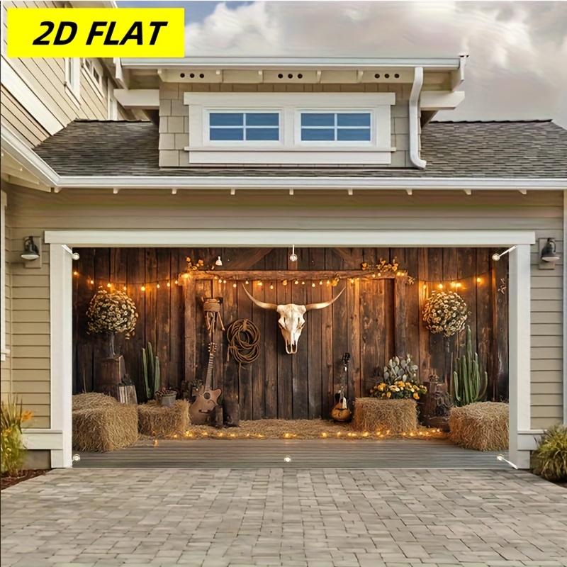 2D planar banner - 1 piece 2D polyester fiber party banner - Western cowboy style
