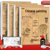 Chinese Gongbi Painting Beginner Tracing Book: Ancient Style Flowers & Figures Sketchbook