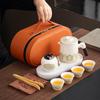Outdoor Travel Tea Set, Ancient Rhyme Set, Business Activities, Souvenirs, Ceramic Teapot, Express Cup