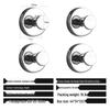 Traceless Stainless Steel Vacuum Suction Cup Hook for Kitchen & Bathroom