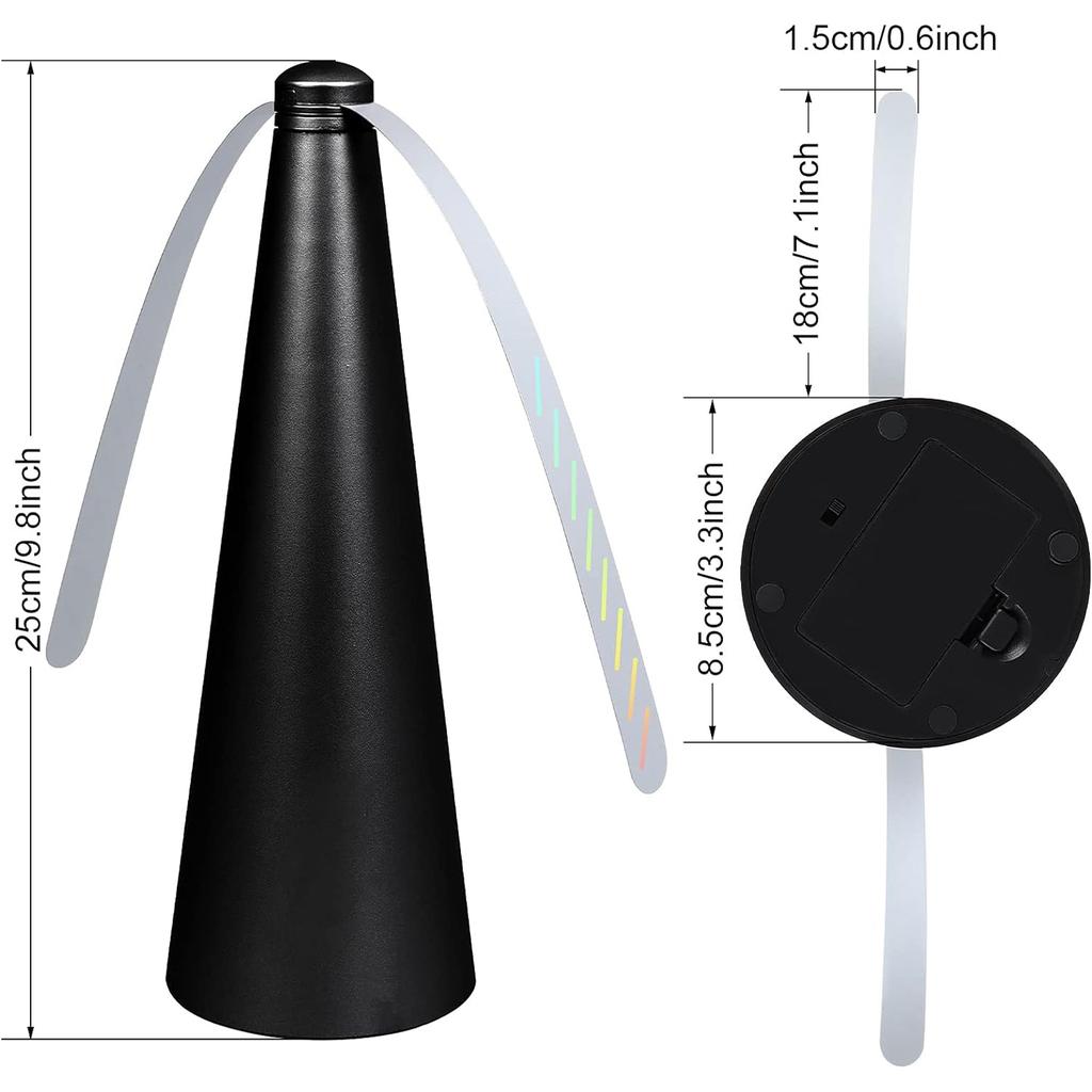 Outdoor Fly Bug Repeller Kitchen Fly Repellent Fan Tabletop Electric Battery Operated Food Protector Pest Control Tool