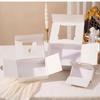 Flip Up Baroque Suede Gift Box Double Open Candy Boxes  Wedding Valentine's Day Birthday