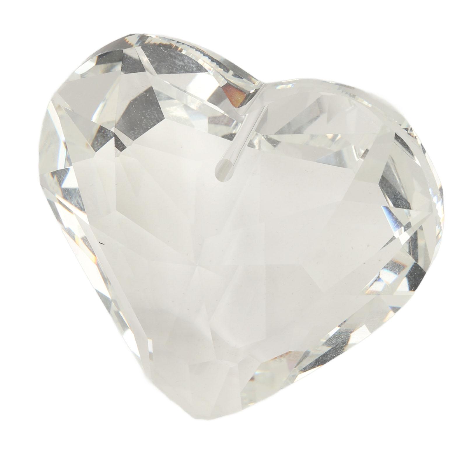 

Сердечные призматические украшения Изысканная полированная поверхность Подвеска-сердце для ловли солнца Призматическая подвеска для прозрачный