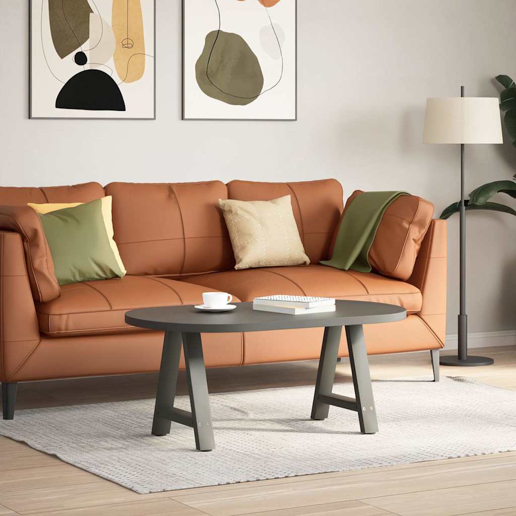 Vidaxl Coffee Table Legs, 2 Pcs, Anthracite, 50X(42-43) Cm, Steel