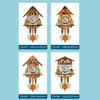 Cuckoo Clock Wall Clock Handicraft Vintage Wooden Cuckoo Tree House Clock For Bedroom Living Room Office Home Decoration