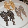 GemChic Women's Earrings Cool Ear Stud Needle U-Shaped Cluster Glitter Tassel Long Earrings Birthday Christmas Jewelry Gift