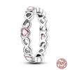 Anelli Nuziali Autentici in Zircone Arcobaleno per Donna100 Rame Cerchio Lucciola Margherita StellaLuna Cuore Rosa Anello Dito Gioielli