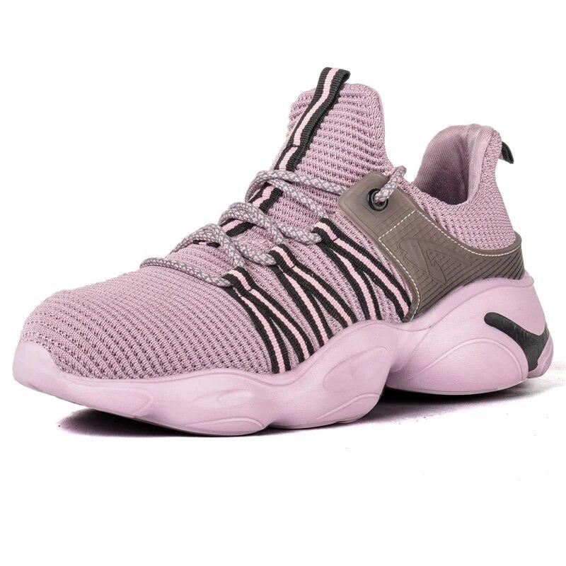 est Work Shoes Women Anti-Smash Anti-Puncture Safety Shoes Men Steel Toe Cap Protective Shoes Light Comfortable Sneakers