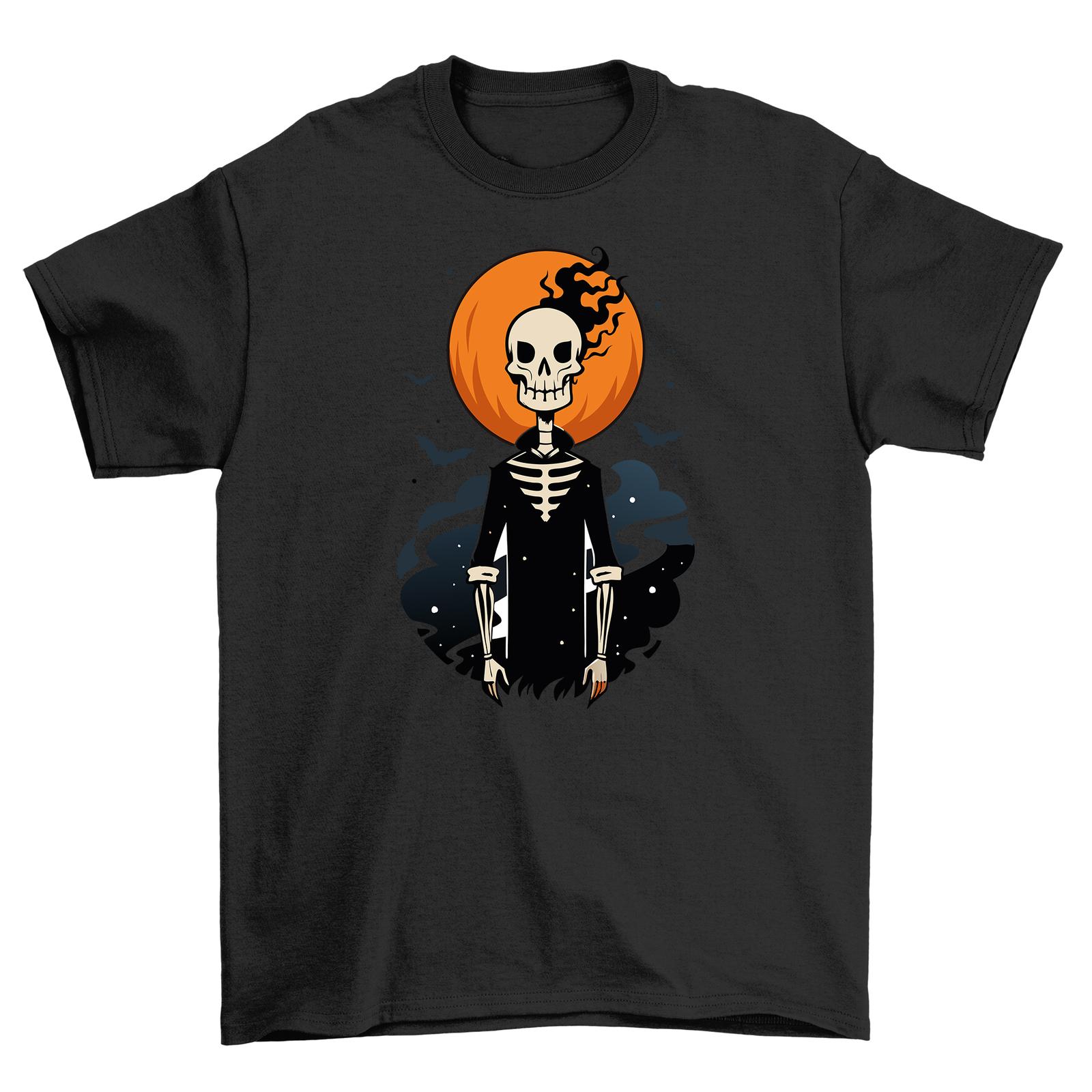 

Halloween_285 Skeleton T-Shirt Mens Womens Tees Top - Funny Bone Apparel for Spooktacular Fun! 100% c XL