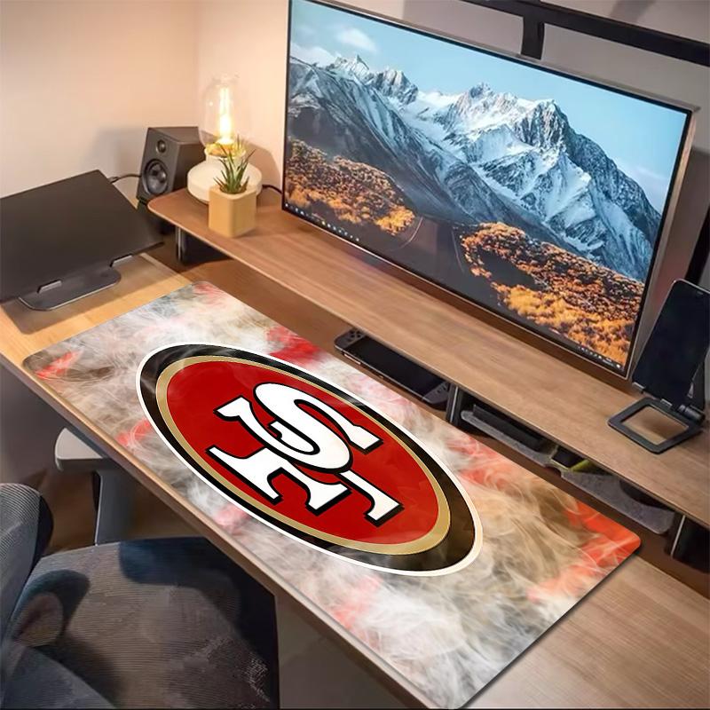 San Francisco 49ers2 Print Cushion Non-slip Laptop Tablet Big Mousepad XXL Mat Mini PC Playmat With Lock edge