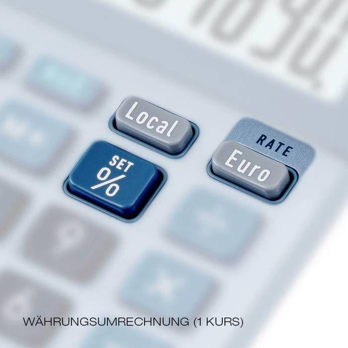 Casio ms-100em calculatrice de bureau bleu ecran: 10 solaire (l x l) 101 mm x 149 mm