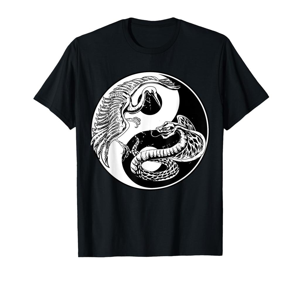 Yin Yang Crane Snake Tai Chi Chinese Martial Arts T-shirt
