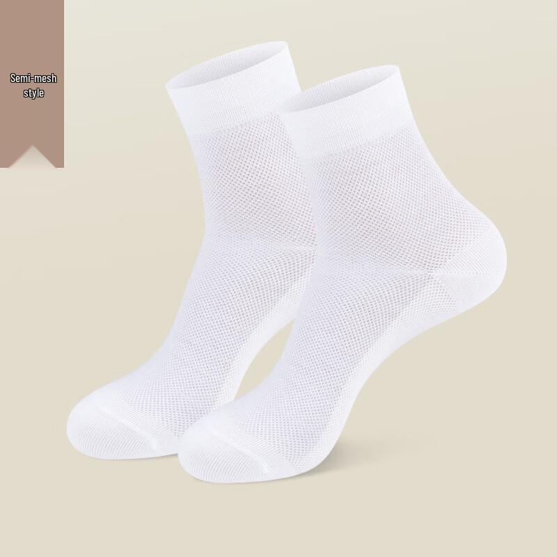 LangSha Men s Breathable Cotton Mid-Calf Socks