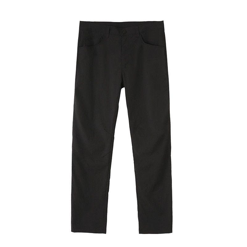 Niaojia Outdoor Business Casual Pants Men Summer Thin Ice Silk High Elastic Pants Export Straight-leg Sports Tactical Pants Black XL