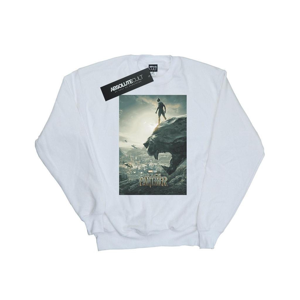 Marvel Mens Black Panther Poster Sweatshirt