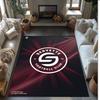Servette FC Fotbalový Vzor Měkký Koberec do Místnosti Protiskluzový Podlahový Koberec do Interiéru Sportovní Dekorace Rohožka do Ložnice