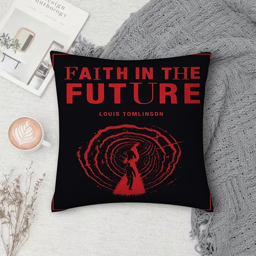 L-Louis Hot Singer Tomlinsons Pillow Case Square Double-Sided Printing Short Plush Sofa Cushion Cover Bedroom Bedside Pillow