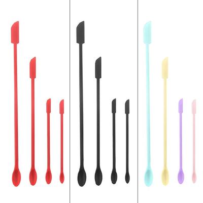 Mini-Silikonspatel-Set - Kleiner Gummispatel für Make-up - Dünner Glasbehälter-Schaber für die Küche