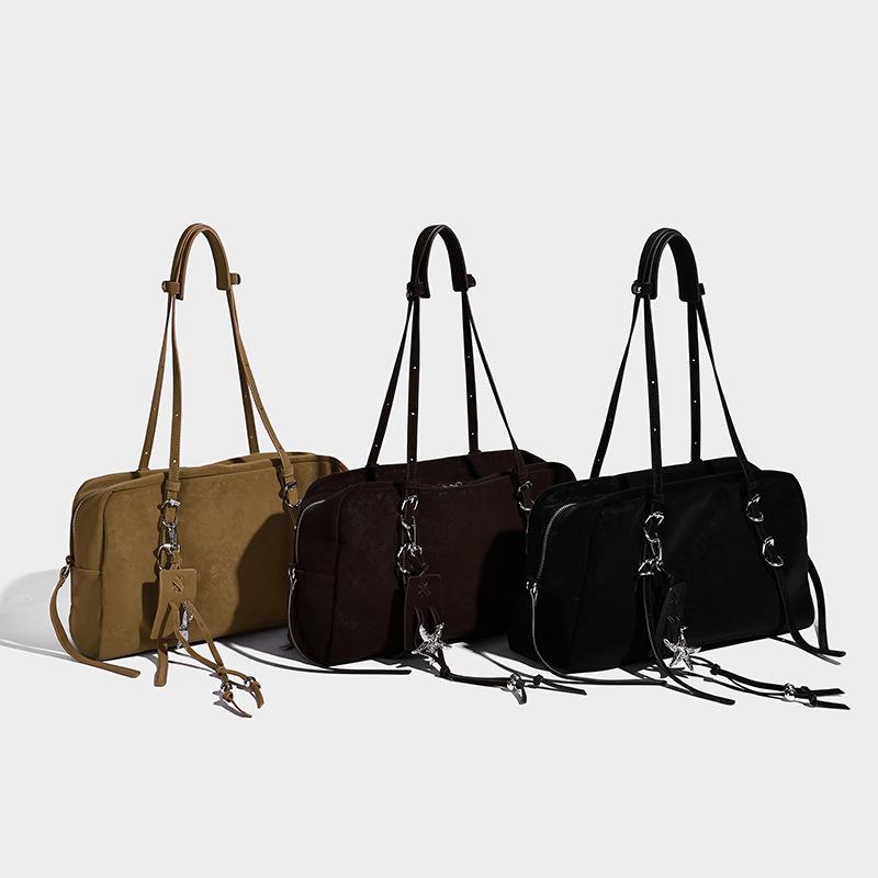 Unique Design Retro Matte Pillow Bag Fashion Underarm Bag 2025 New High-end Feel Shoulder Bag Cross-border Women's Bag
