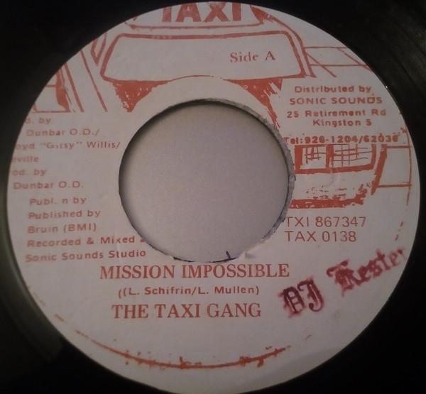 7-дюймовая пластинка TAXI GANG Mission Impossible Impossible Mis TAX0138 Taxi 1996 Ямайка Регги Ска Даб Б/у