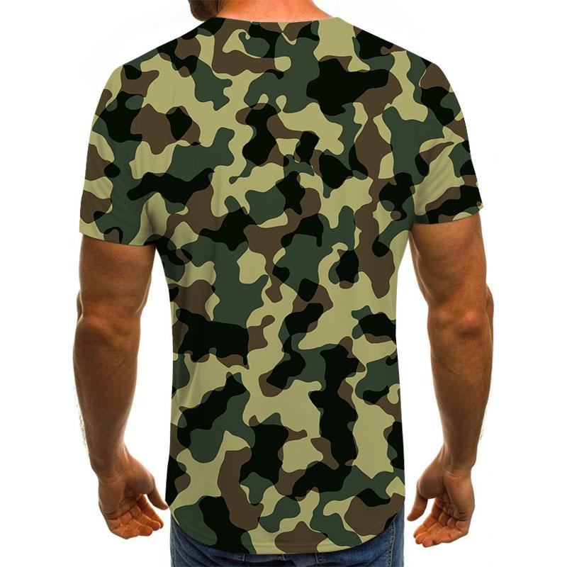 Buy 3D Camouflage T-shirt Army Green 
