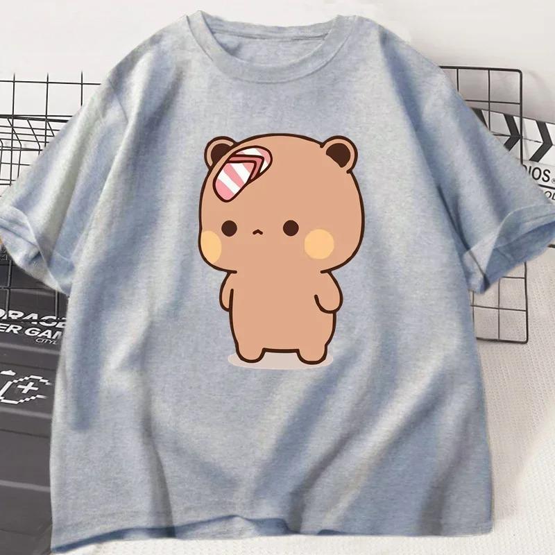 Panda Bear Bubu Throwing Flip Flop To Dudu T-shirt Men Women Funny Couple T Shirt Casual Fashion Cute Tshirt Valentines