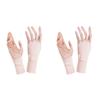 3-1Pairs Women Sun Protector Gloves Cool Breathable Open Fingered Gloves Ice Silk Hollow Palm Elastic for Outdoor Practice Glove