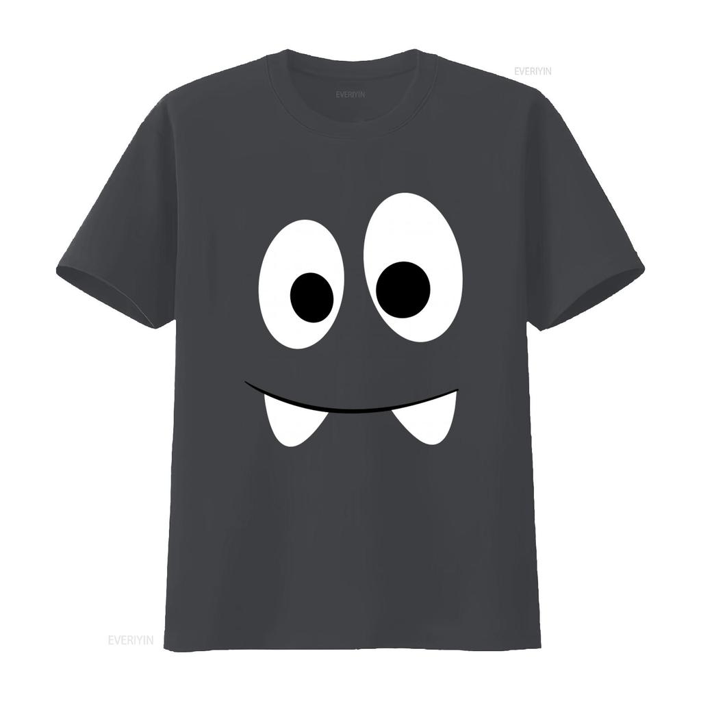 Schreckliches Monster Herren T Shirt Cool Cartoon Eyes Design for Men Vintage Washed Fashion Graphic Streetwear Stretched