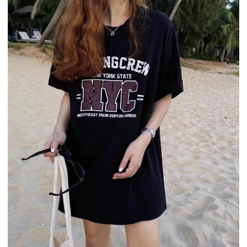 

Женское платье средней длины с короткими рукавами, летнее свободное повседневное платье с принтом 2XL чёрный