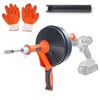 Drain Auger 762 Cm, Plumbing Snake with Drill Attachment