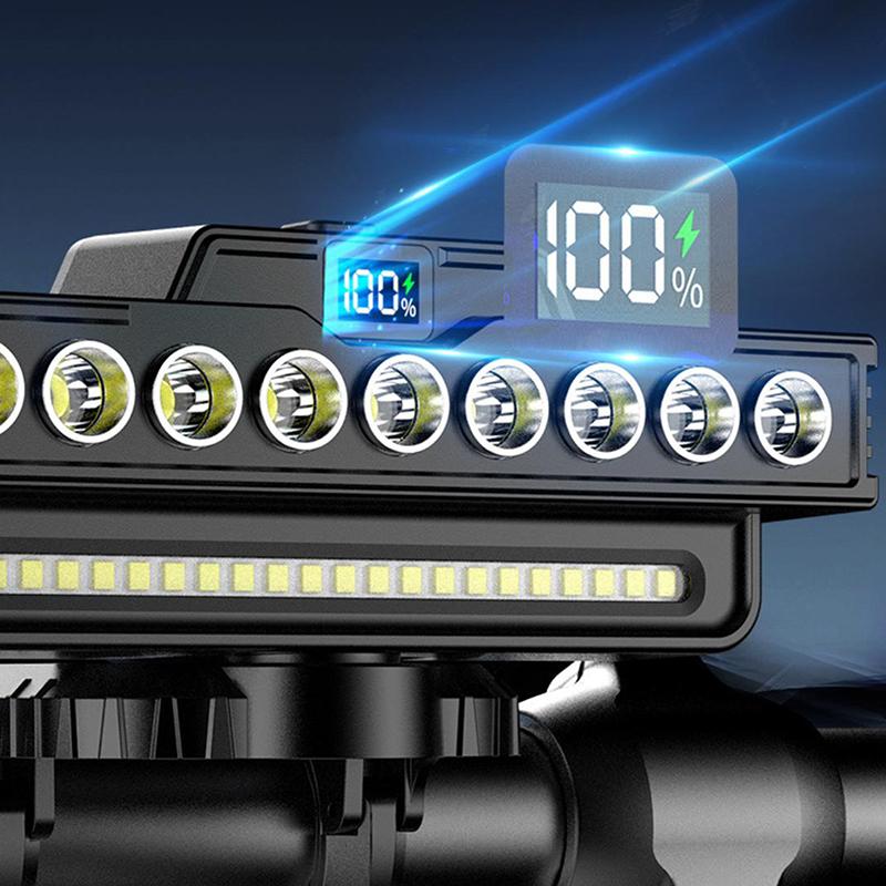 9 LED Bergfahrrad Nachtfahr Ausrüstung Scheinwerfer Mit Hupe Starkes Licht Weitreichend USB Lade Modell Einfach zu Installieren