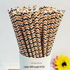 Biodegradable Halloween Paper Straws with Skull and Pumpkin Design