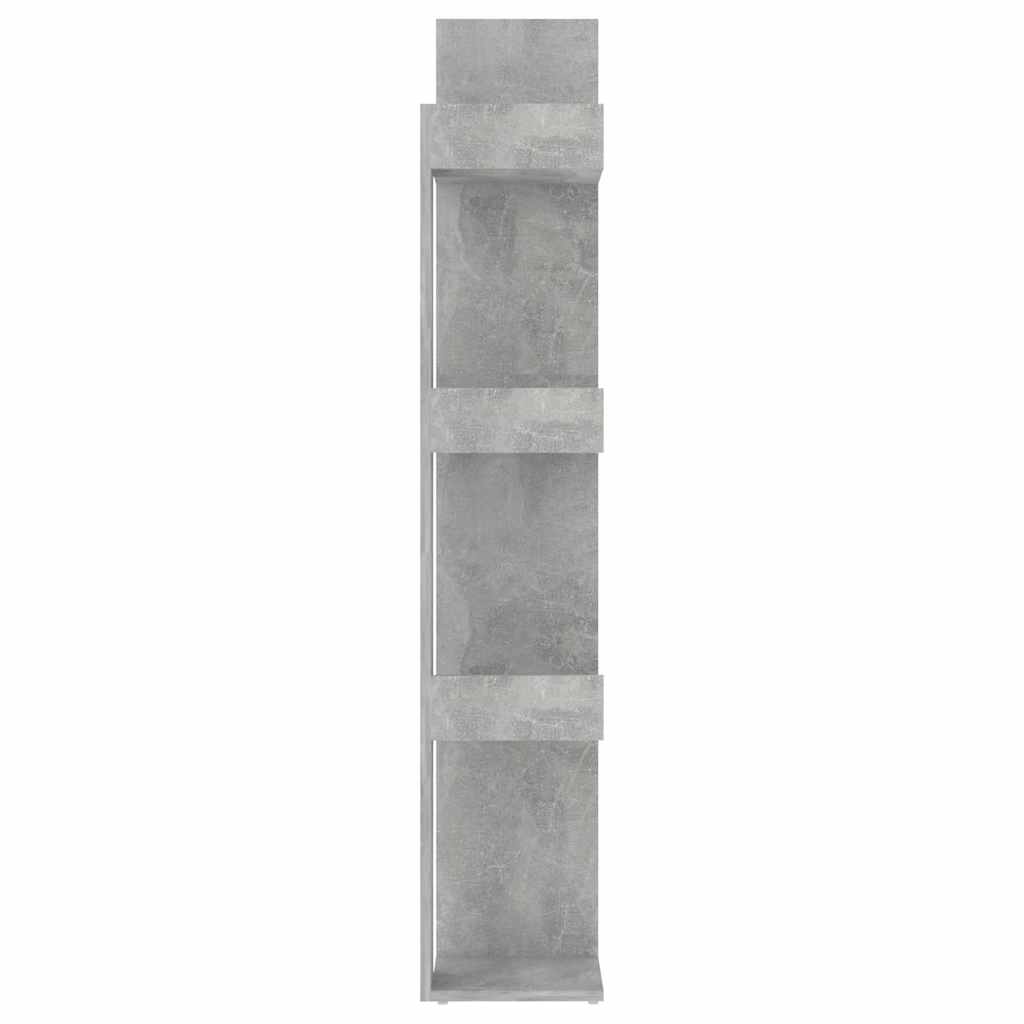 Bookshelf Concrete Grey 86 x 25.5 x 140 cm Engineered Wood