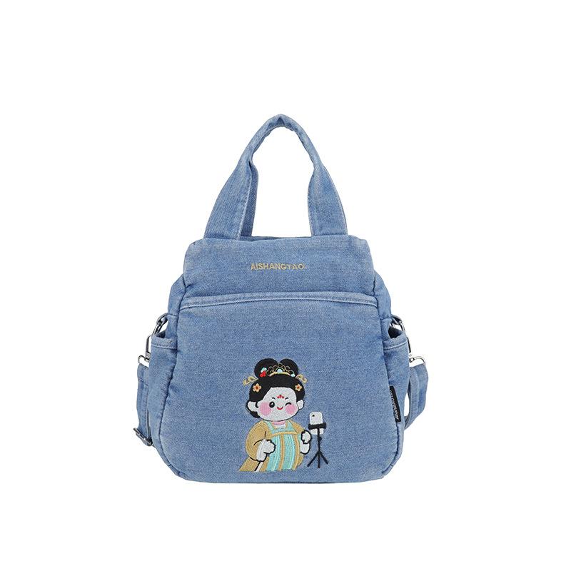 Handbag Casual and Cute Student Backpack Large Capacity for Commuting Multi-functional Double Shoulder Bag