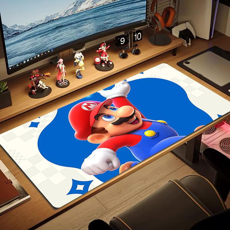 Super Mario3 Print Cushion Non-slip Laptop Tablet Big Mousepad XXL Mat Mini PC Playmat With Lock edge