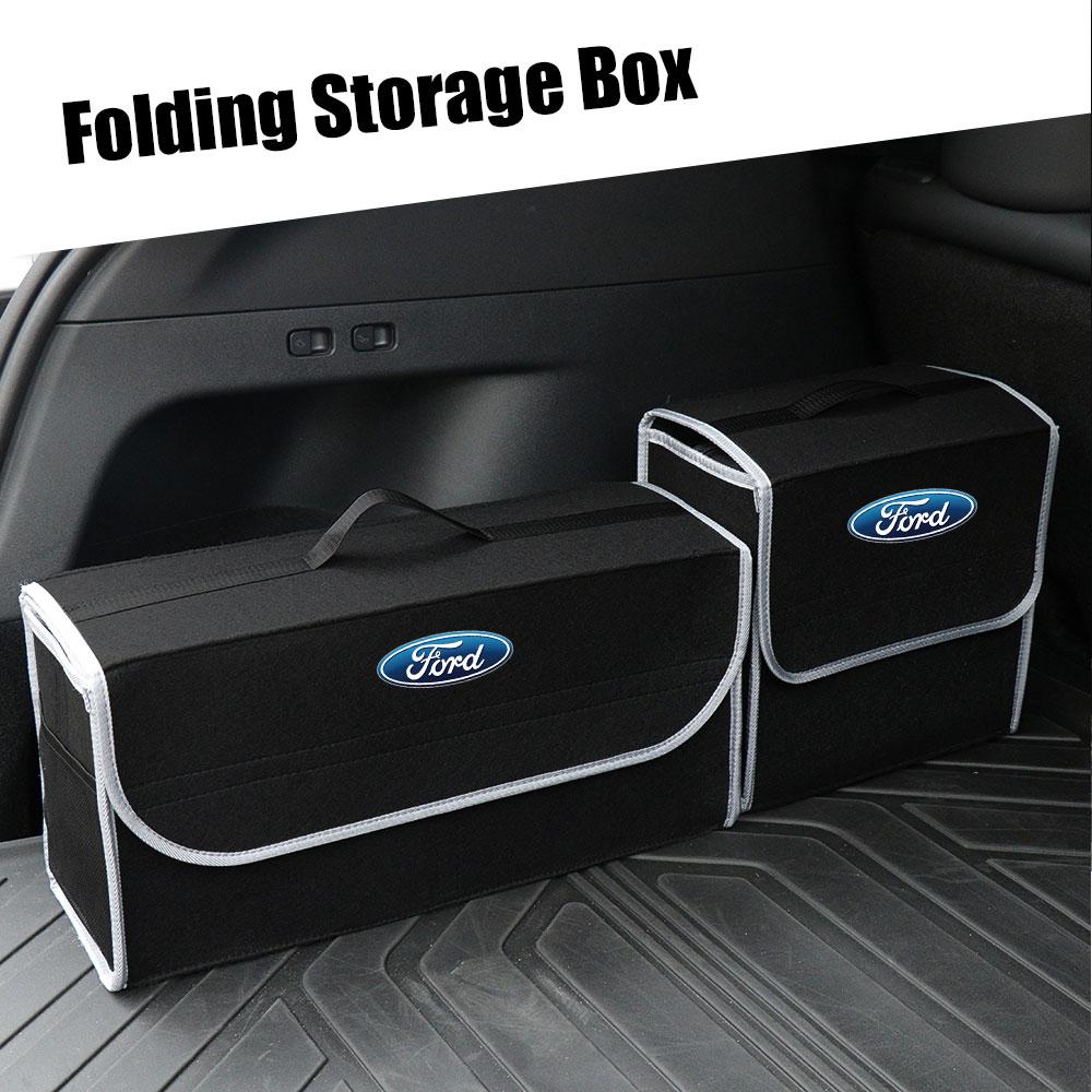MINO2 Car Folding Storage Box Trunk Organizer Box Storage Bag Accessory For Ford Mondeo STRACING Fiesta Mk6 5 Mk8 Mk4 Mk7 F150 Ranger Wlfx8
