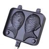 Aluminum Waffle Maker Cake Pan with Handle Black