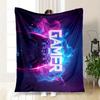 "Neon Gamer Controller Neon Sign Wall Art"Blanket Flannel Throw Blanket for Sofa, Bed, Travel, Camping, Office, Couch, Chair, And Bed Gift F