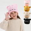 Nieuwe kattenoor warme gebreide muts herfst en winter mannelijke en vrouwelijke baby's buiten Europese en Amerikaanse pullover wollen muts