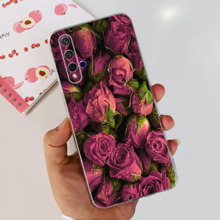For Huawei Honor 20 Case YAL-L21 YAL-AL00 Luxury Painted Cover Soft Silicone Phone Case For Huawei Nova 5T Nova5T Honor20 Bumper