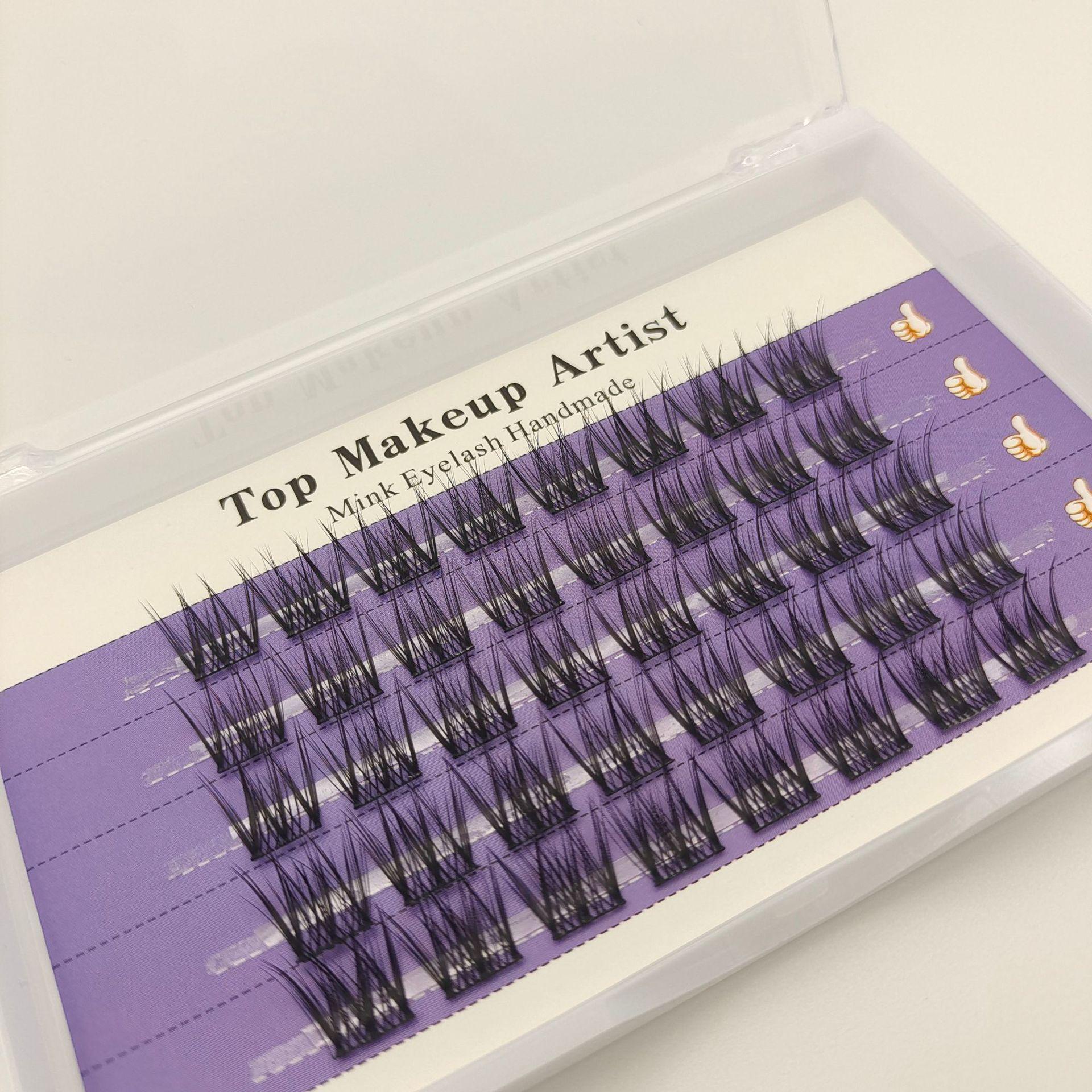

Segmented F008 Natural Style False Eyelashes 14 mm length